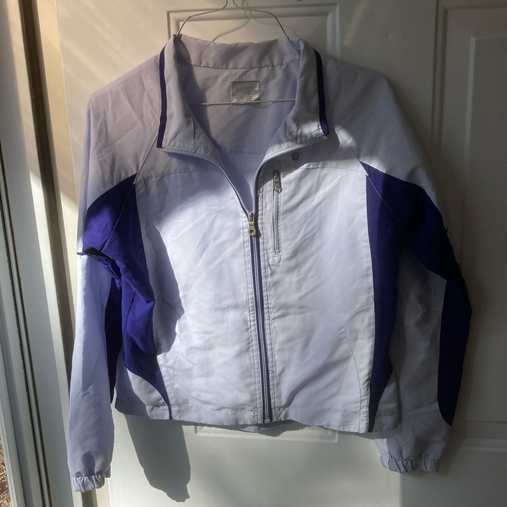Danskin Now girls 14-16 100% polyester jacket; full zip front; zip vest pocket
